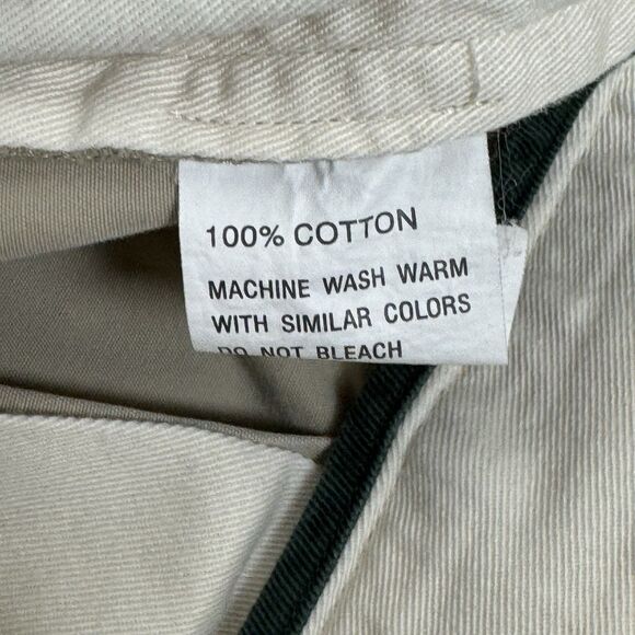 CC Filson Co Pleated Chino Pants Men’s 36 Beige Khaki Zip Fly Trousers Casual - Picture 4 of 7